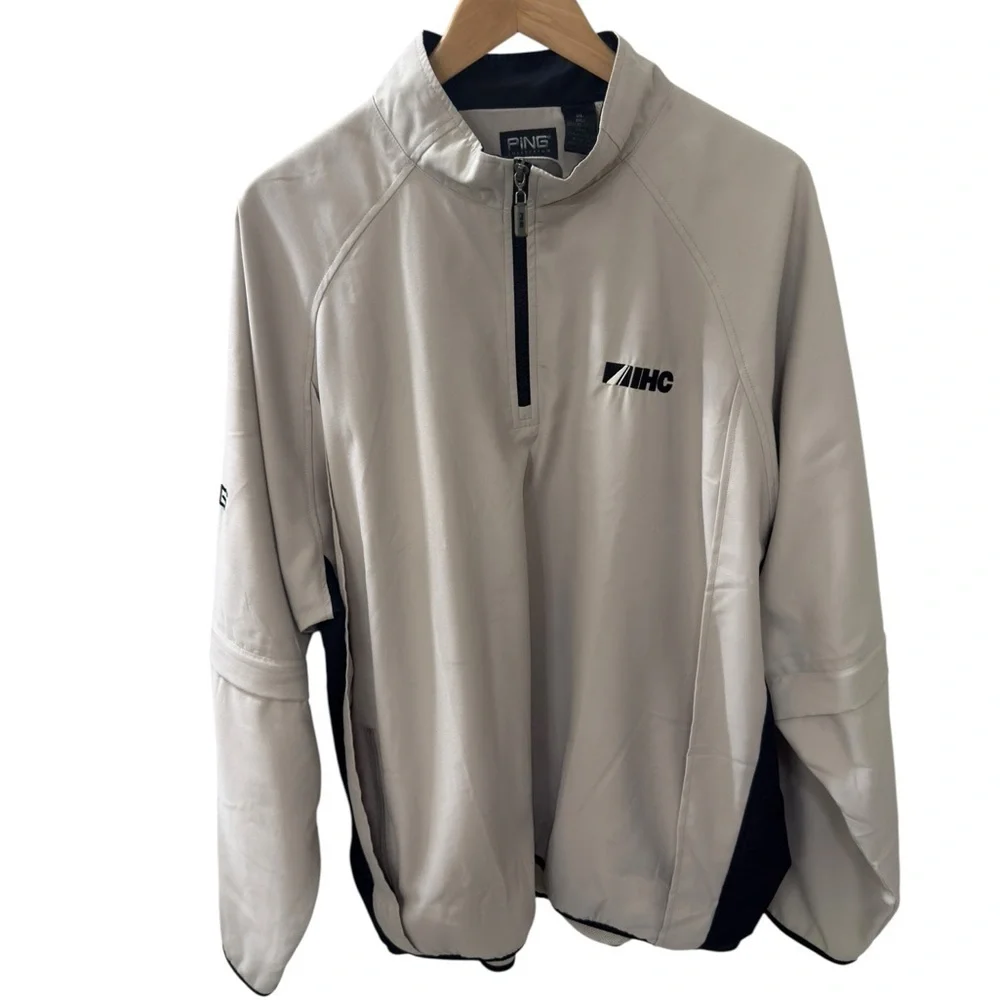 Ping Collection 1/4 Zip Light Weight Golf Jacket Size XL Removable Sleeves